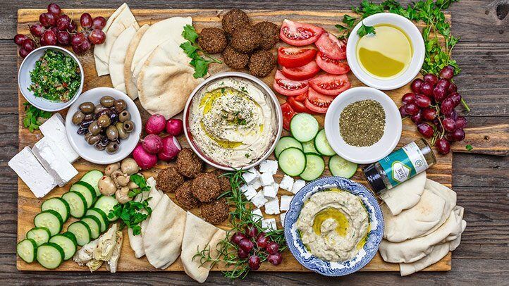 healthy Mediterranean salad