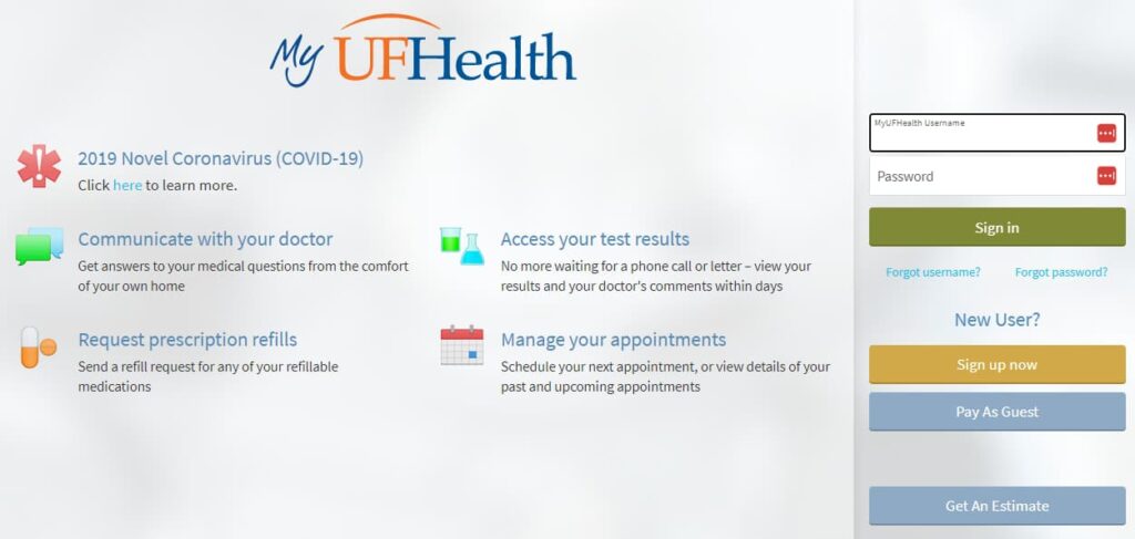 MyUFHealth Login