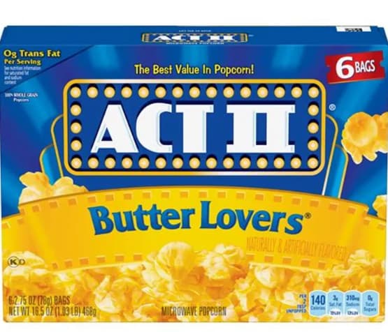 Is Act 2 Popcorn Healthy