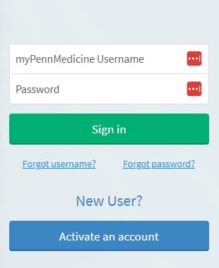 my Penn Medicine Login