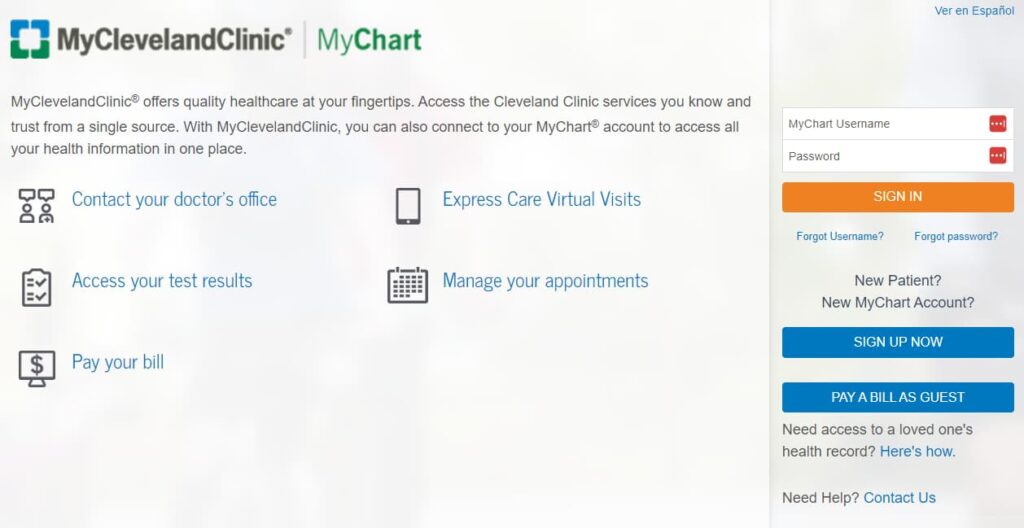 Cleveland Clinic MyChart Login