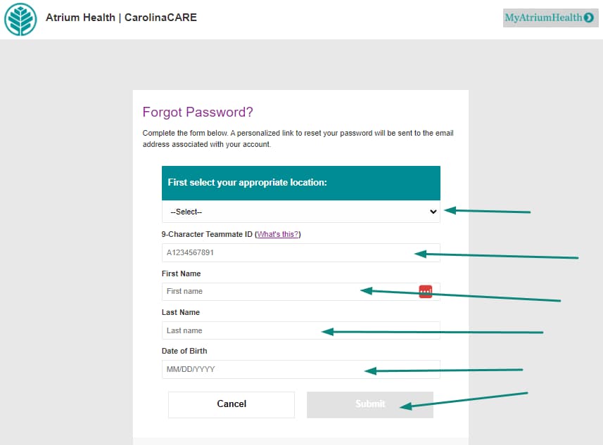 Forgotten Password