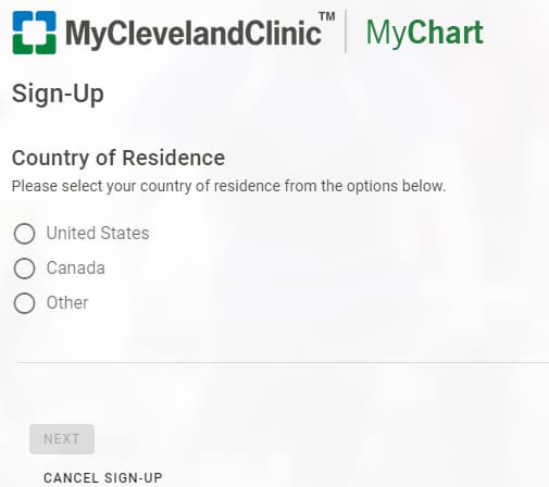 Signing Up for Cleveland Clinic MyChart Login