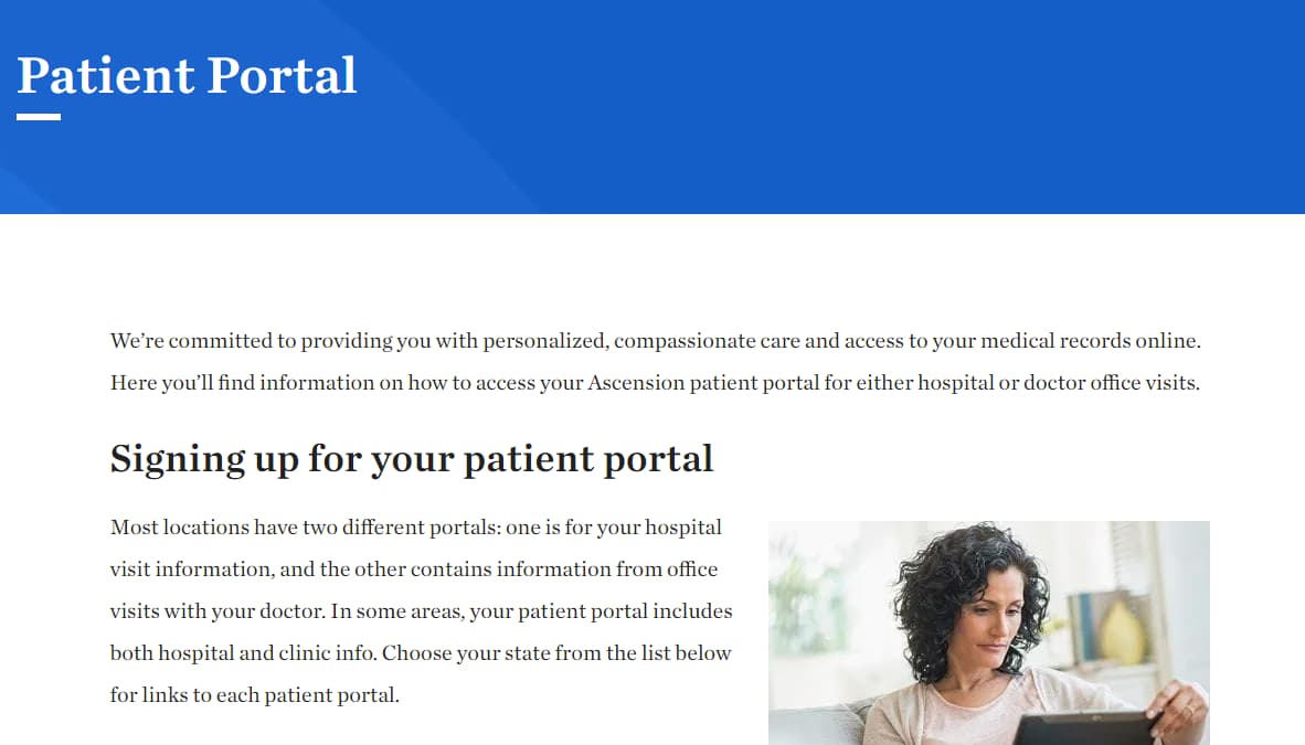 Borgess Ascension Health Patient Login