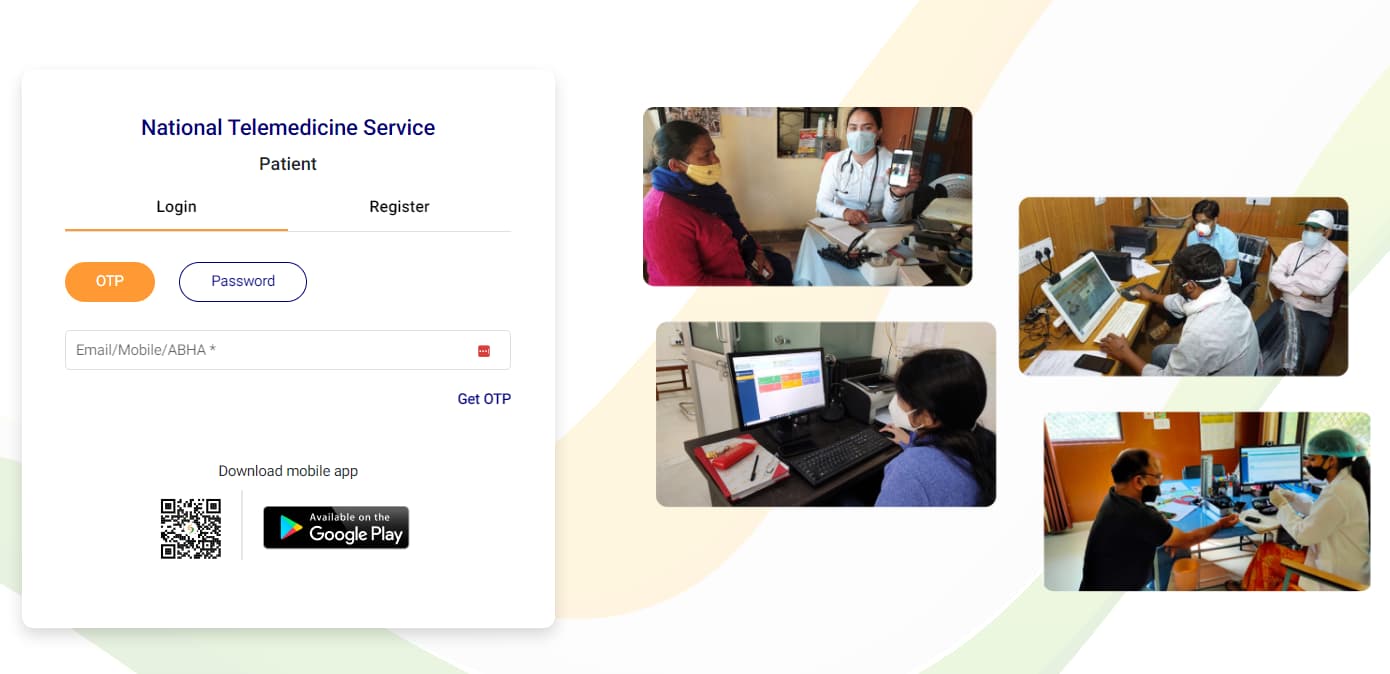 eSanjeevani Patient Login at eSanjeevani.mohfw.gov.in