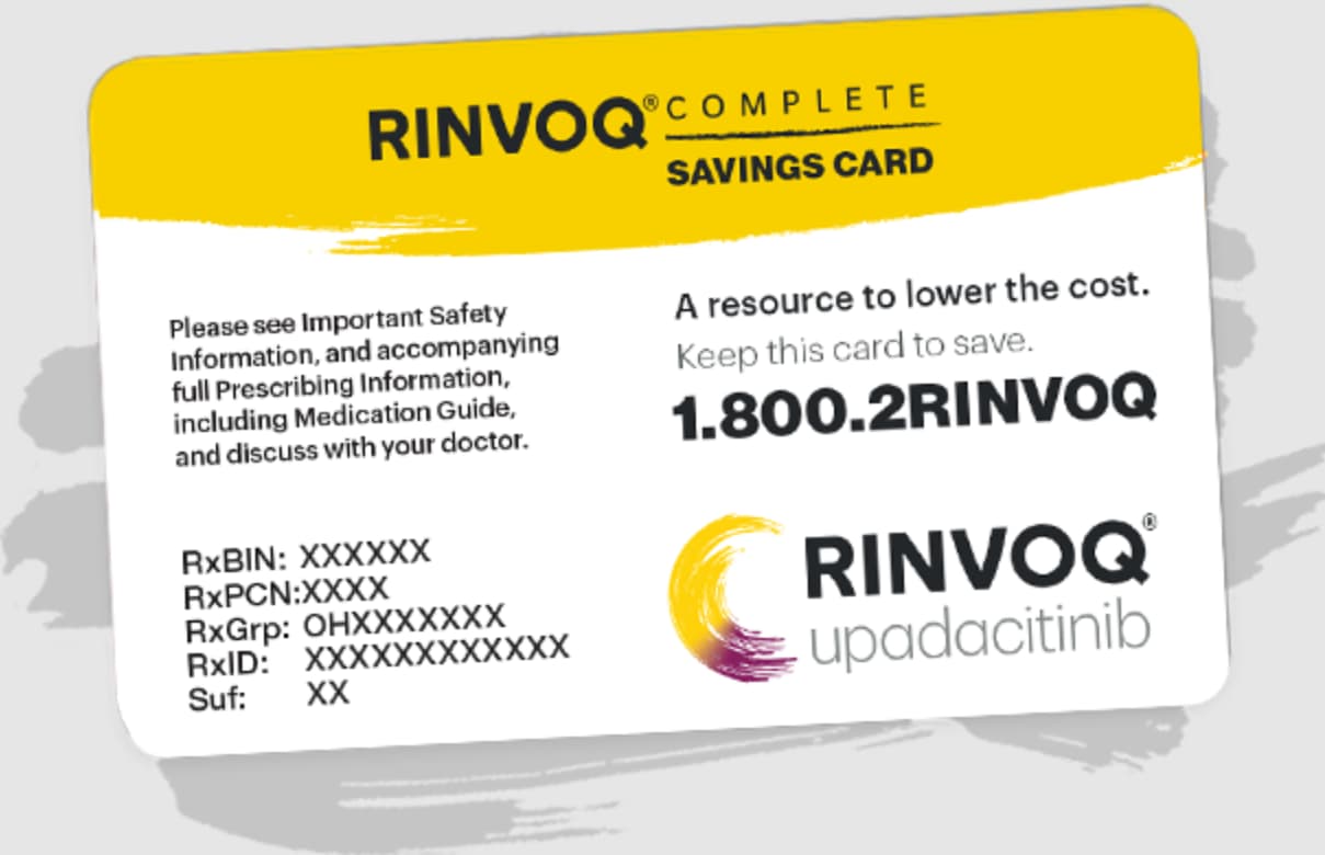Rinvoq Ruxience Copay Savings Card